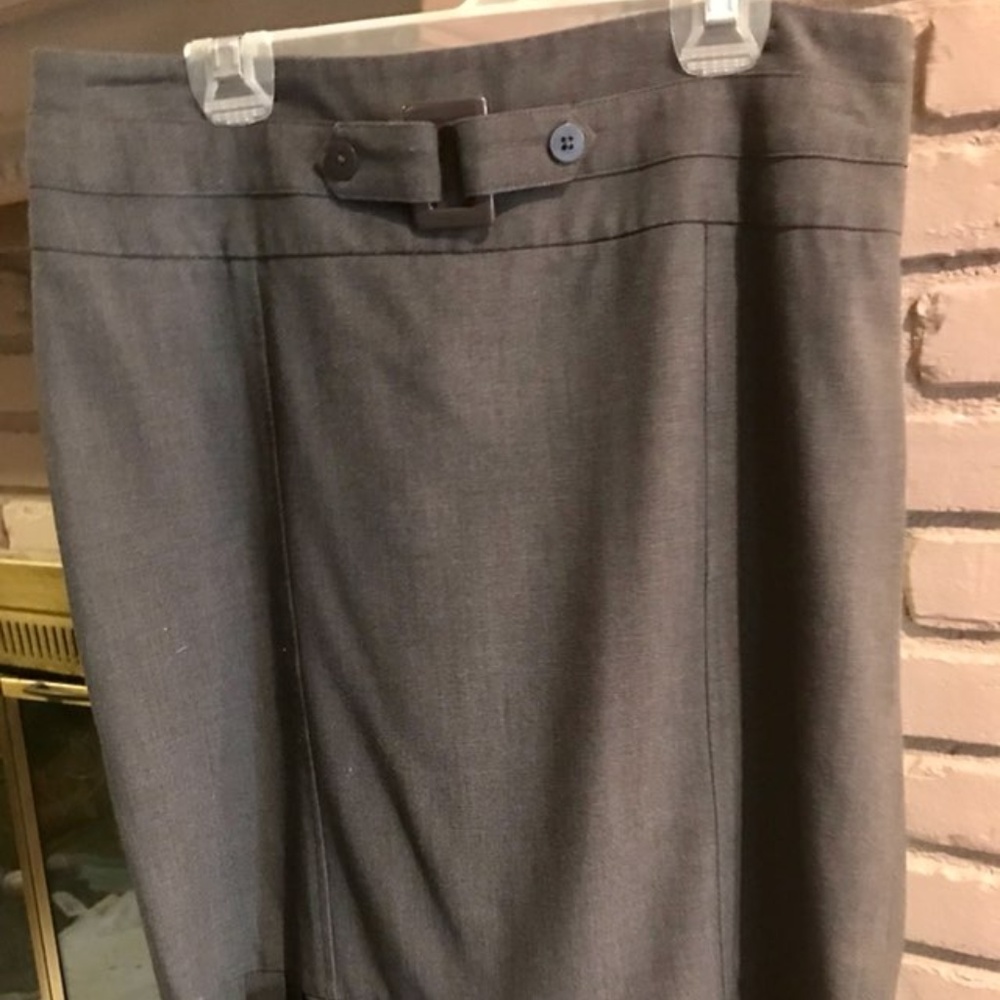Larry Levine Career Skirt Gray